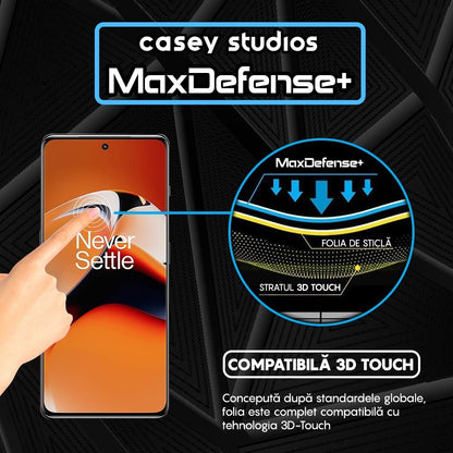 Folie Sticla MaxDefense+ - OnePlus 11R - Negru