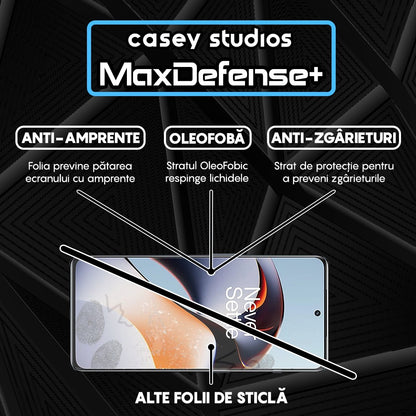 Folie Sticla MaxDefense+ - OnePlus Ace 2 - Negru