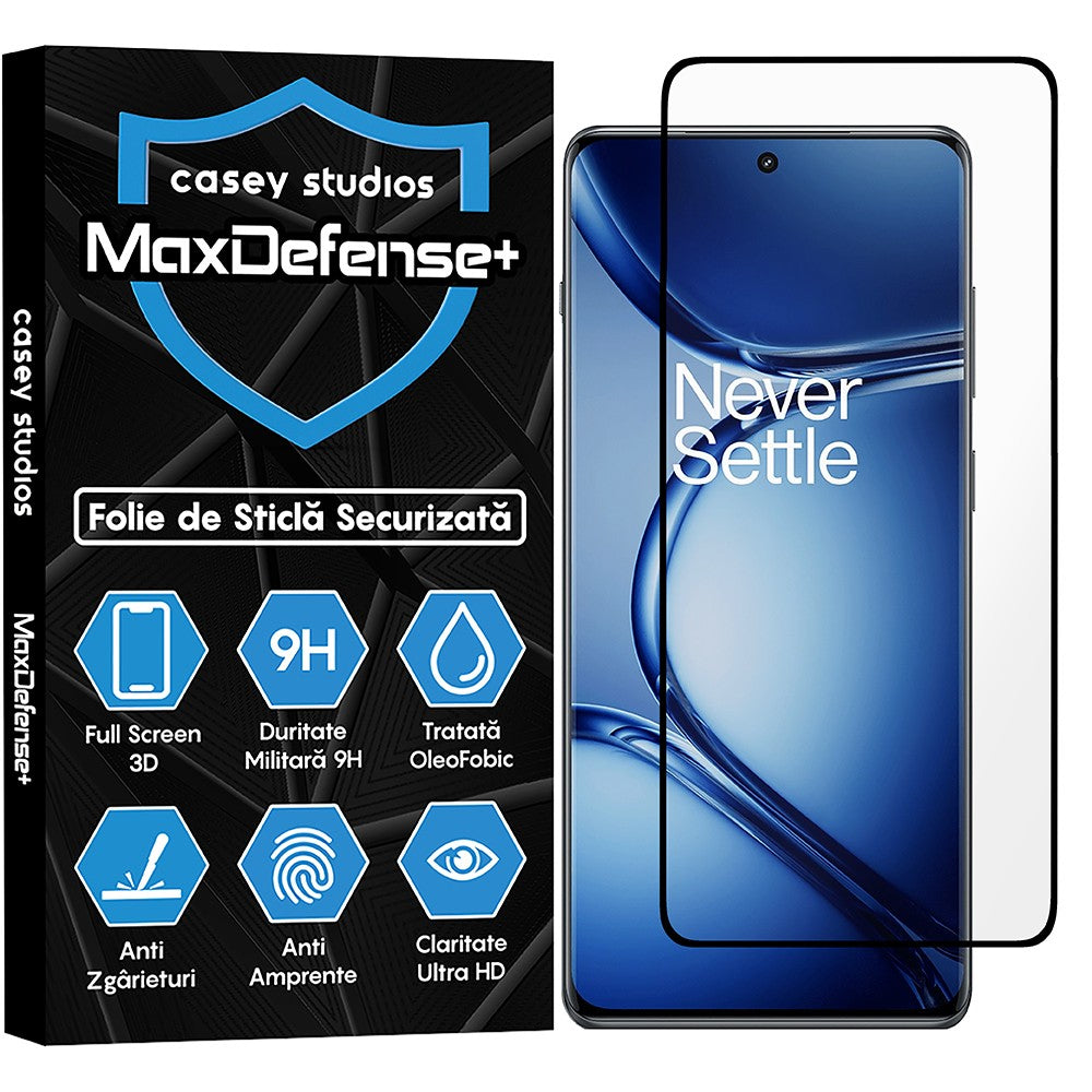 Folie Sticla MaxDefense+ - OnePlus Ace 2 Pro - Negru