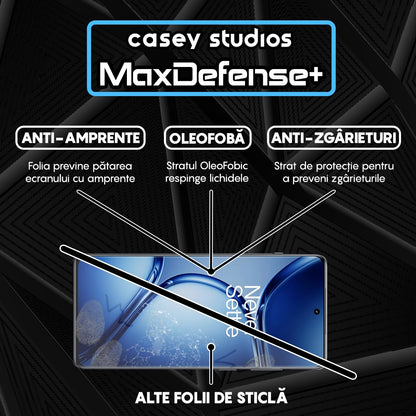 Folie Sticla MaxDefense+ - OnePlus Ace 2 Pro - Negru