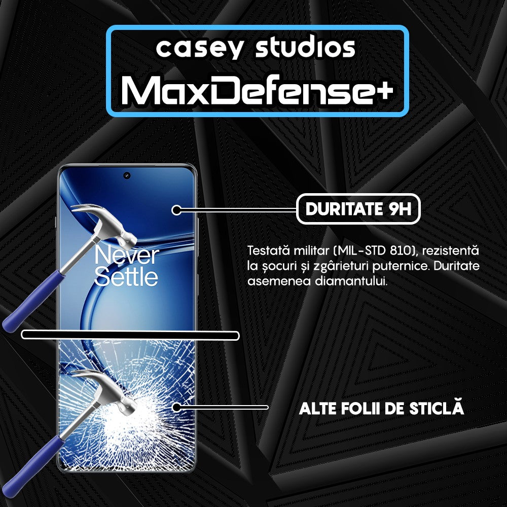 Folie Sticla MaxDefense+ - OnePlus Ace 2 Pro - Negru