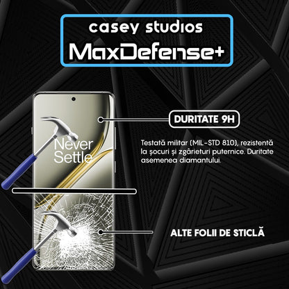 Folie Sticla MaxDefense+ - OnePlus Ace 3 Pro - Negru