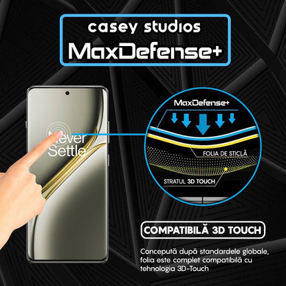 Folie Sticla MaxDefense+ - OnePlus Ace 3 Pro - Negru