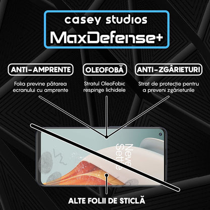 Folie Sticla MaxDefense+ - OnePlus Nord CE 2 Lite 5G/Nord N100 - Negru