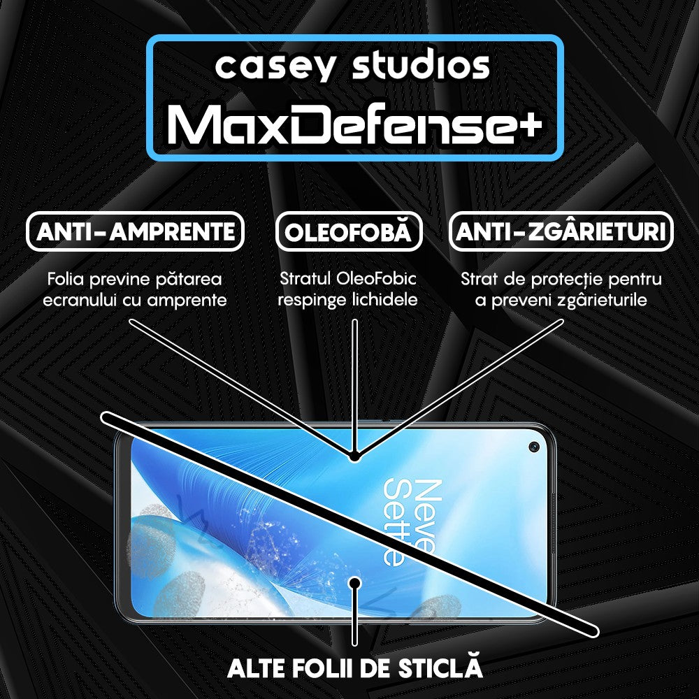 Folie Sticla MaxDefense+ - OnePlus Nord N20 5G/Nord N200 5G - Negru