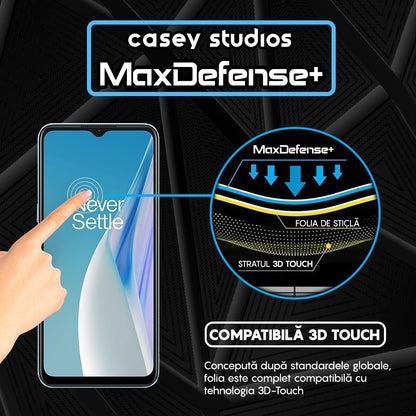 Folie Sticla MaxDefense+ - OnePlus Nord N20 SE - Negru