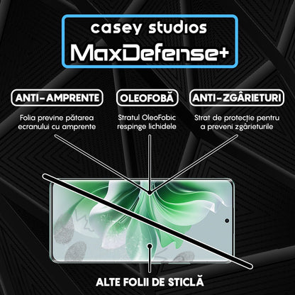 Folie Sticla MaxDefense+ - Oppe Reno11 F - Negru