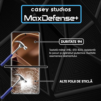 Folie Sticla MaxDefense+ - Oppo Find X6 Pro - Negru