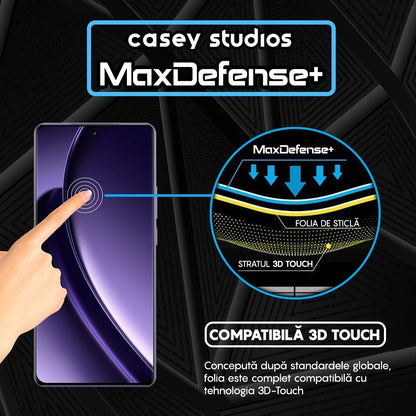 Folie Sticla MaxDefense+ - Realme GT Neo6 - Negru
