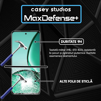 Folie Sticla MaxDefense+ - Realme V60 - Negru