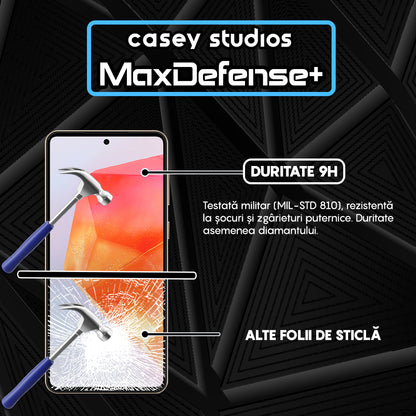 Folie Sticla MaxDefense+ - Samsung Galaxy C55 - Negru