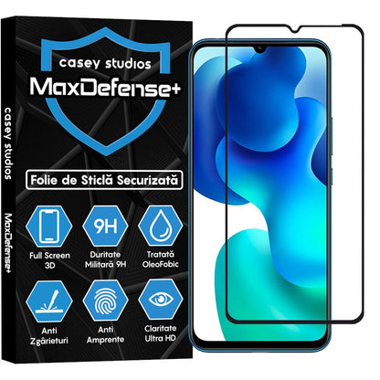 Folie Sticla MaxDefense+ - Xiaomi Mi 10 Lite - Negru