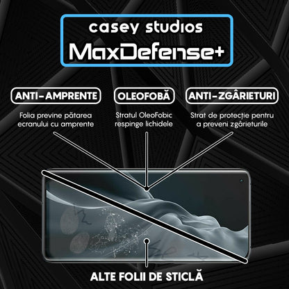Folie Sticla MaxDefense+ - Xiaomi Mi 11/Mi 11 Pro/Mi 11 Ultra - Negru