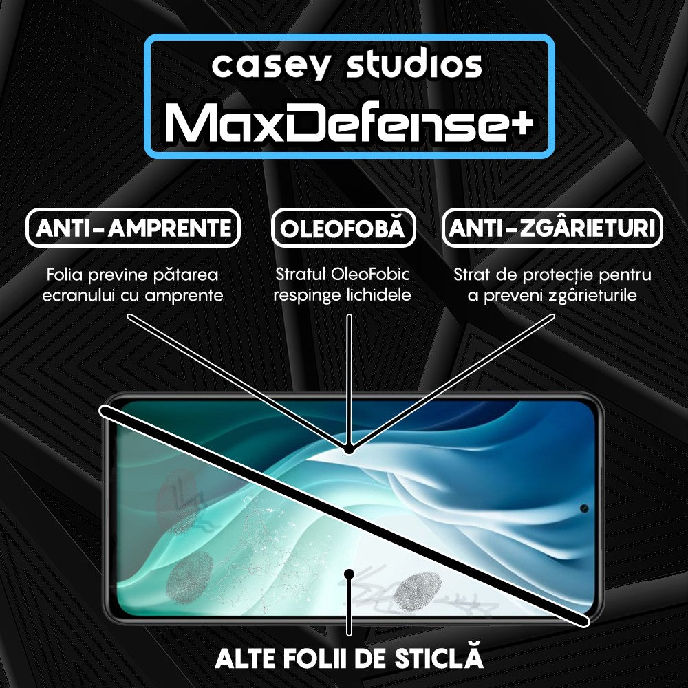 Folie Sticla MaxDefense+ - Xiaomi Mi 11i/Poco F3 - Negru