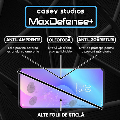 Folie Sticla MaxDefense+ - Xiaomi Mi 9T/Redmi K20/Redmi K20 Pro - Negru