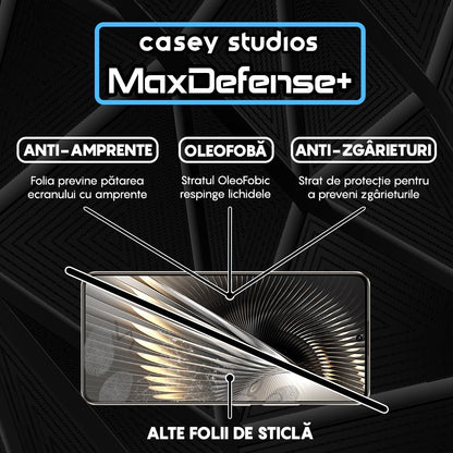 Folie Sticla MaxDefense+ - Xiaomi Poco X6 Neo/Redmi Note 13 Pro/Turbo 3 - Negru