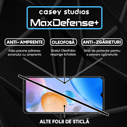 Folie Sticla MaxDefense+ - Xiaomi Redmi 10 5G - Negru