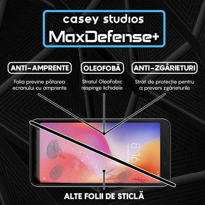 Folie Sticla MaxDefense+ - Xiaomi Redmi 6/Redmi 6A - Negru