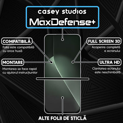 Folie Sticla MaxDefense+ - Honor GT - Negru