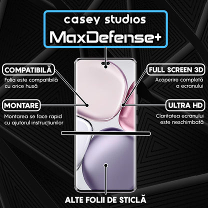 Folie Sticla MaxDefense+ - Honor Magic7 Lite - Negru