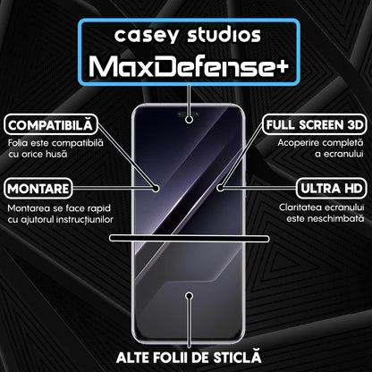 Folie Sticla MaxDefense+ - Honor Magic7 RSR Porsche Design - Negru