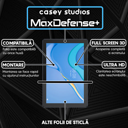 Folie Sticla MaxDefense+ - Huawei MatePad T 10 9.7/T 10 9.7 2020 - Clear