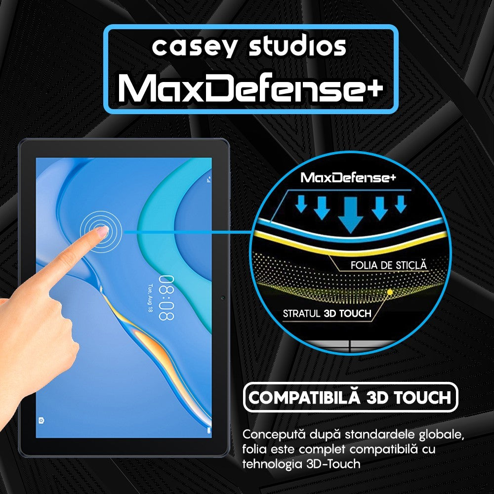 Folie Sticla MaxDefense+ - Huawei MatePad T 10 9.7/T 10 9.7 2020 - Clear