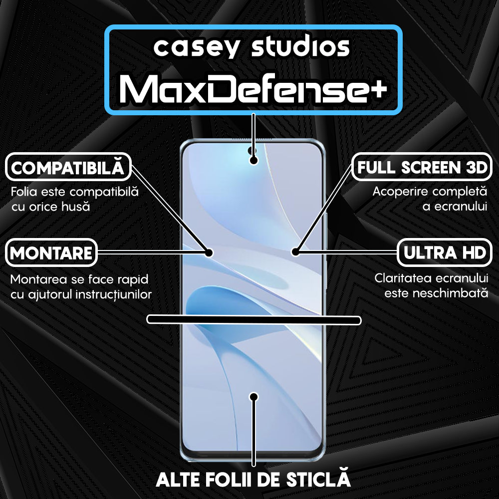 Folie Sticla MaxDefense+ - Huawei nova 13i - Clear