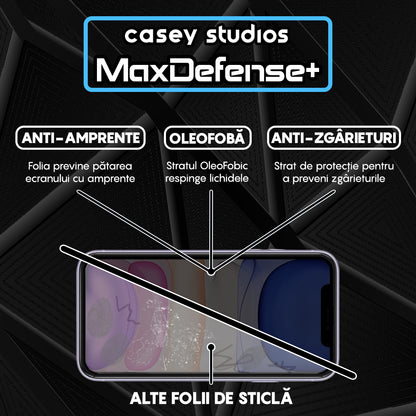Folie Sticla MaxDefense+ - iPhone 11 Pro Max - Privacy