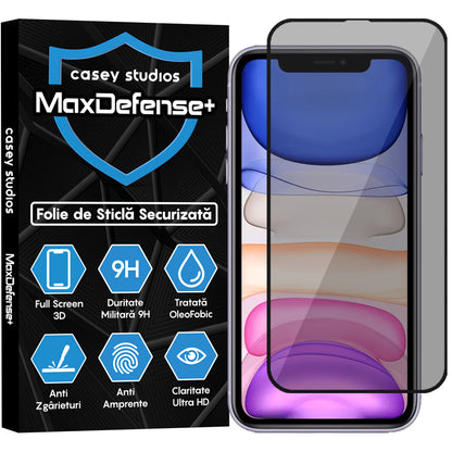 Folie Sticla MaxDefense+ - iPhone 11 Pro - Privacy