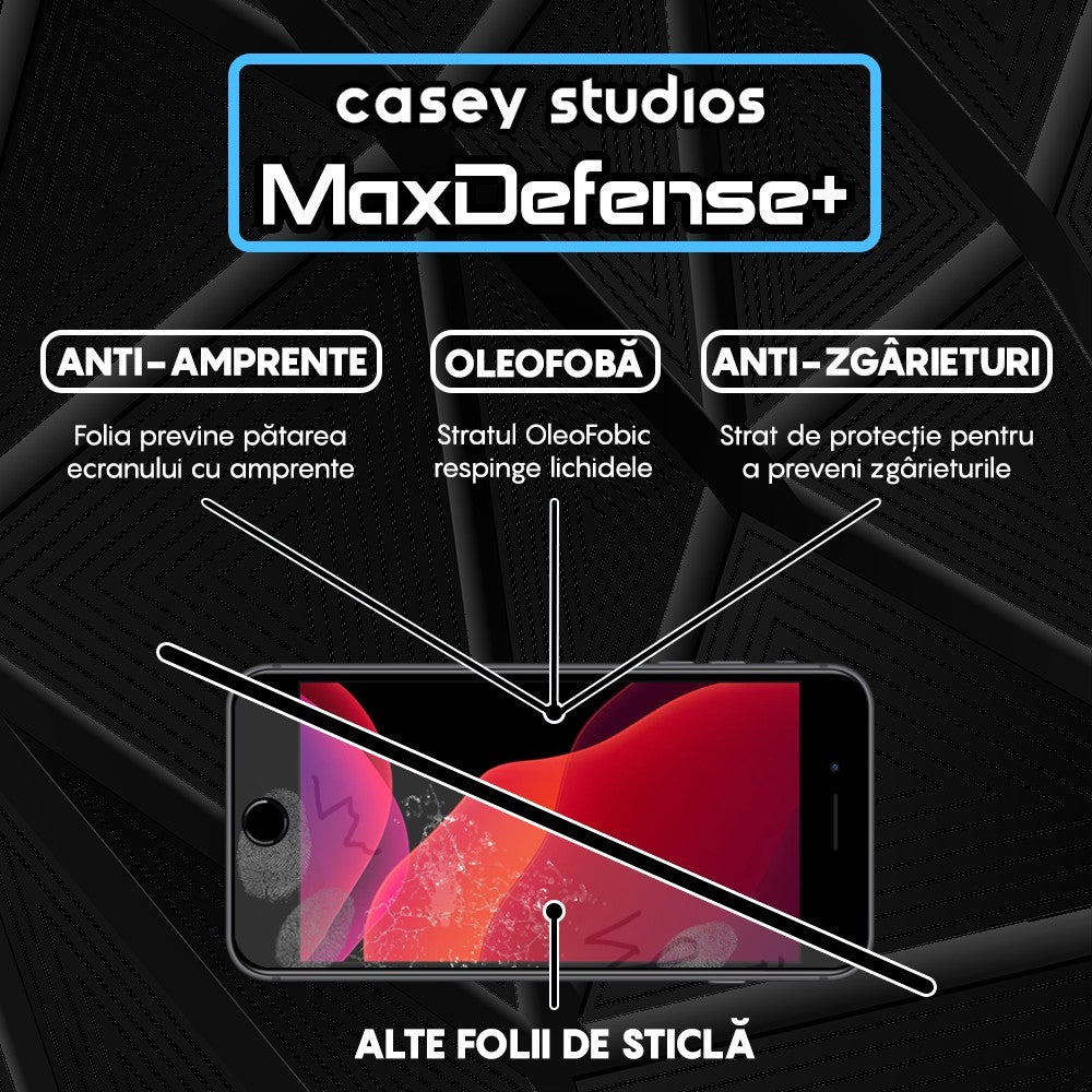 Folie Sticla MaxDefense+ - iPhone 7 Plus/8 Plus - Clear