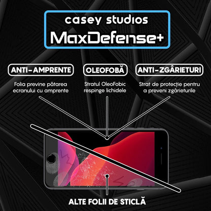 Folie Sticla MaxDefense+ - iPhone 7 Plus/8 Plus - Clear