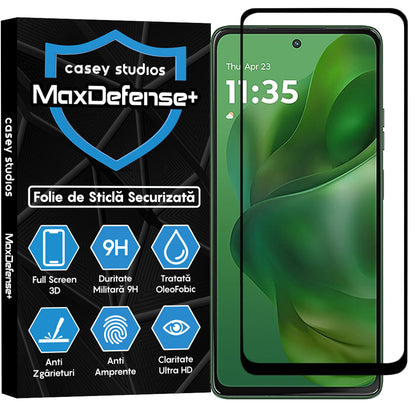 Folie Sticla MaxDefense+ - Motorola Moto G Power (2025) - Negru