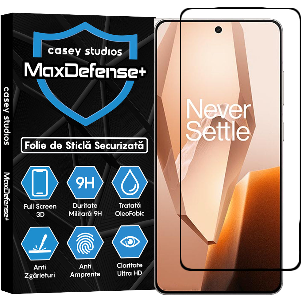Folie Sticla MaxDefense+ - OnePlus 13R - Clear