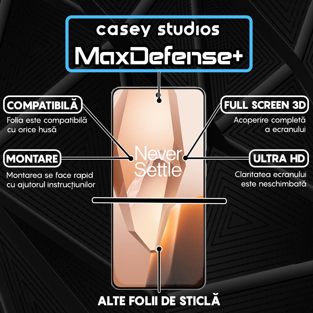 Folie Sticla MaxDefense+ - OnePlus 13R - Clear
