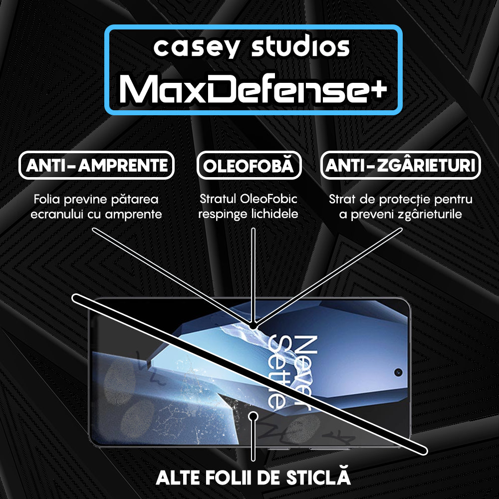Folie Sticla MaxDefense+ - OnePlus Ace 5 - Clear