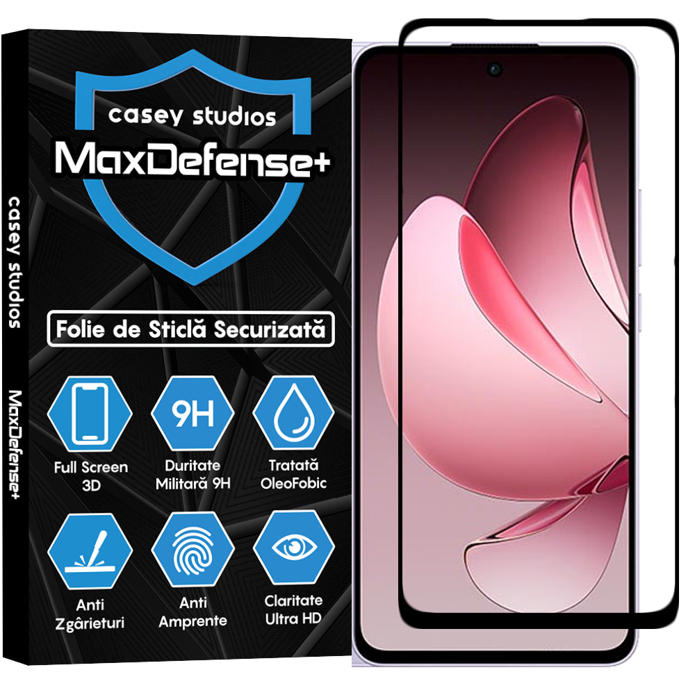 Folie Sticla MaxDefense+ - Oppo Reno13 F 4G - Clear