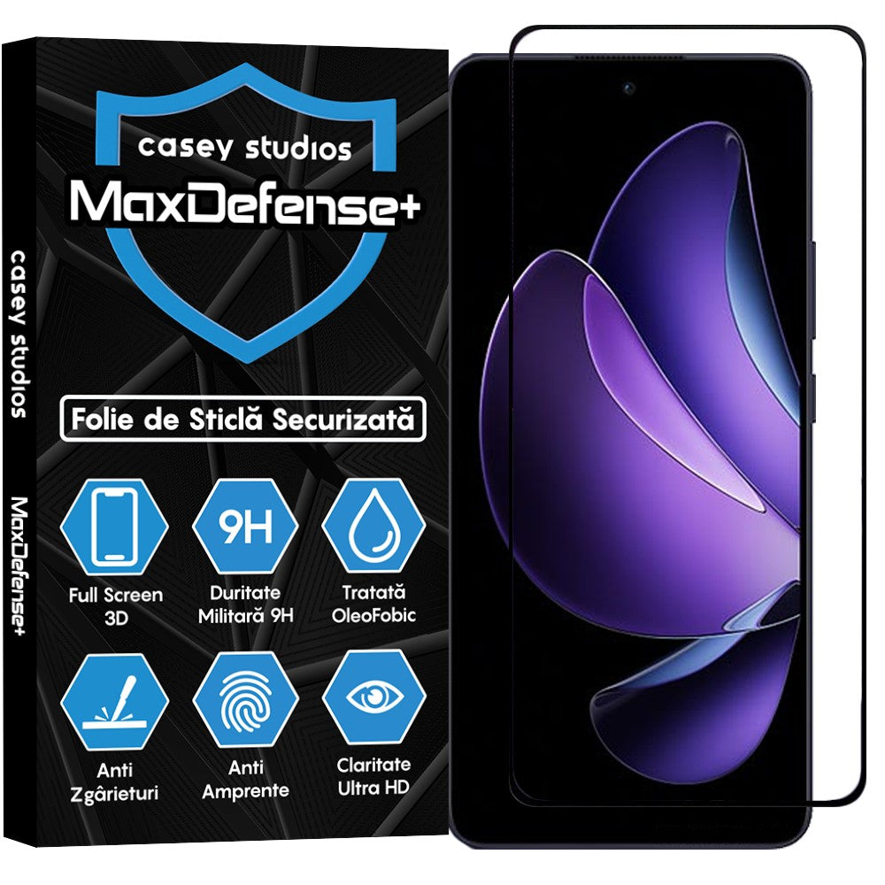 Folie Sticla MaxDefense+ - Oppo Reno13 F - Clear