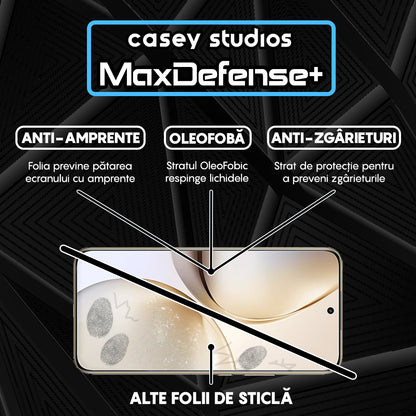 Folie Sticla MaxDefense+ - Realme 14 Pro+ - Negru
