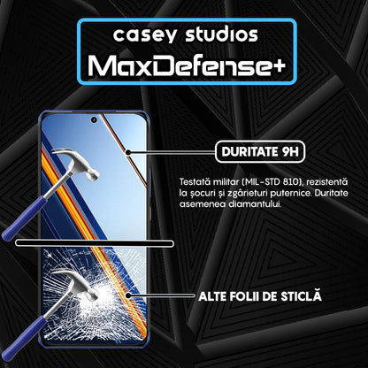 Folie Sticla MaxDefense+ - Realme Neo7 SE - Negru