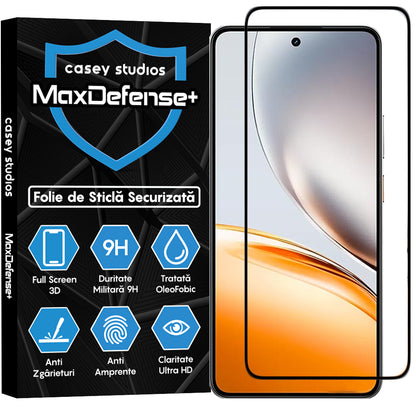 Folie Sticla MaxDefense+ - Realme Neo7x - Negru