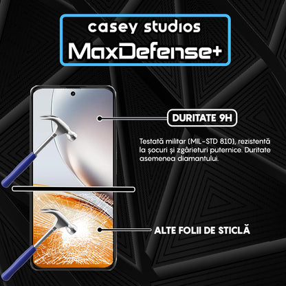 Folie Sticla MaxDefense+ - Realme Neo7x - Negru