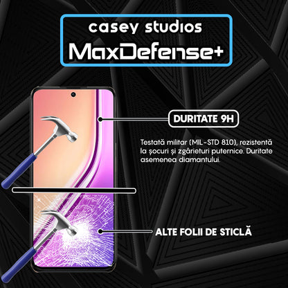 Folie Sticla MaxDefense+ - Realme P3x - Negru