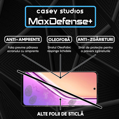 Folie Sticla MaxDefense+ - Realme P3x - Negru