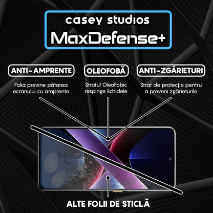 Folie Sticla MaxDefense+ - Xiaomi Poco X7 Pro - Negru