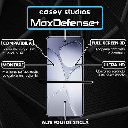 Folie Sticla MaxDefense+ - Xiaomi Redmi K70 Ultra - Negru