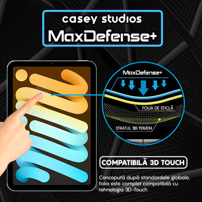 Folie Sticla MaxDefense+ - iPad Mini (2024) - Translucent