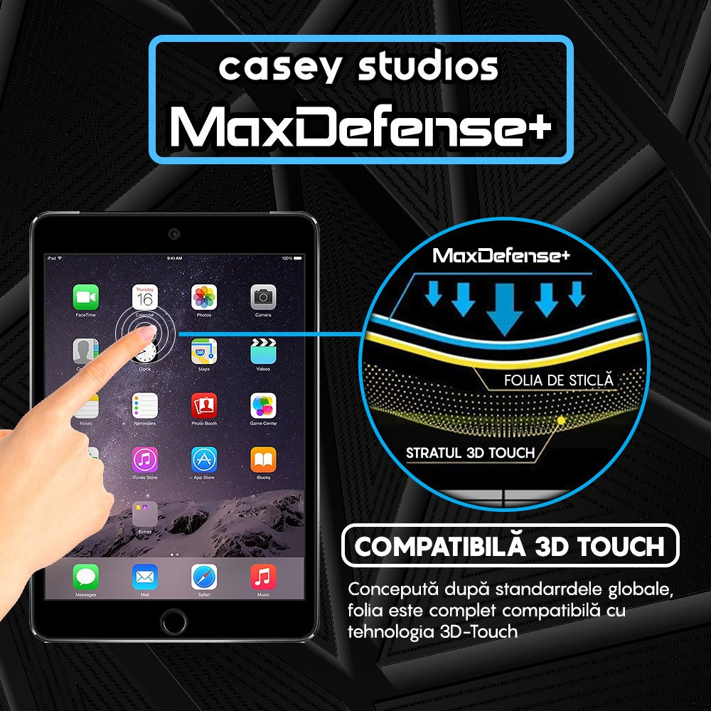 Folie Sticla MaxDefense+ - iPad Mini 3 (2014)7.9" - Clear