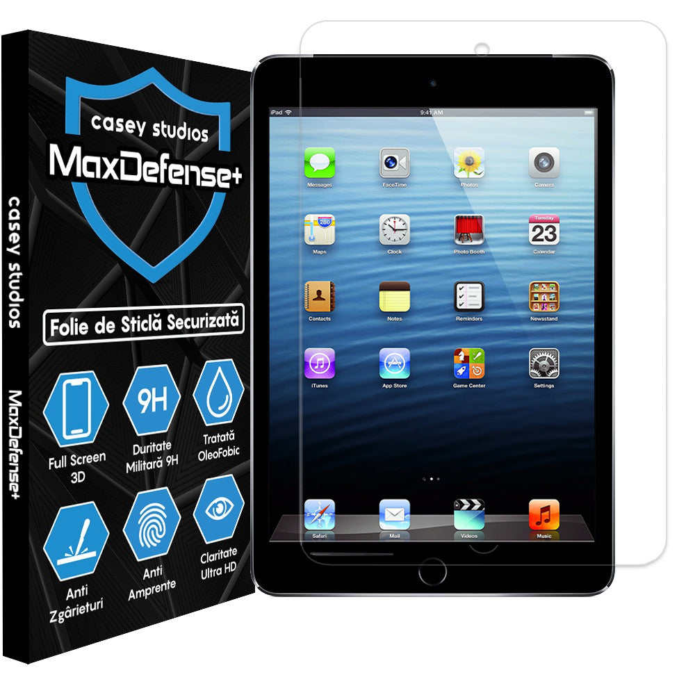 Folie Sticla MaxDefense+ - iPad Mini 3 (2014)7.9" - Clear