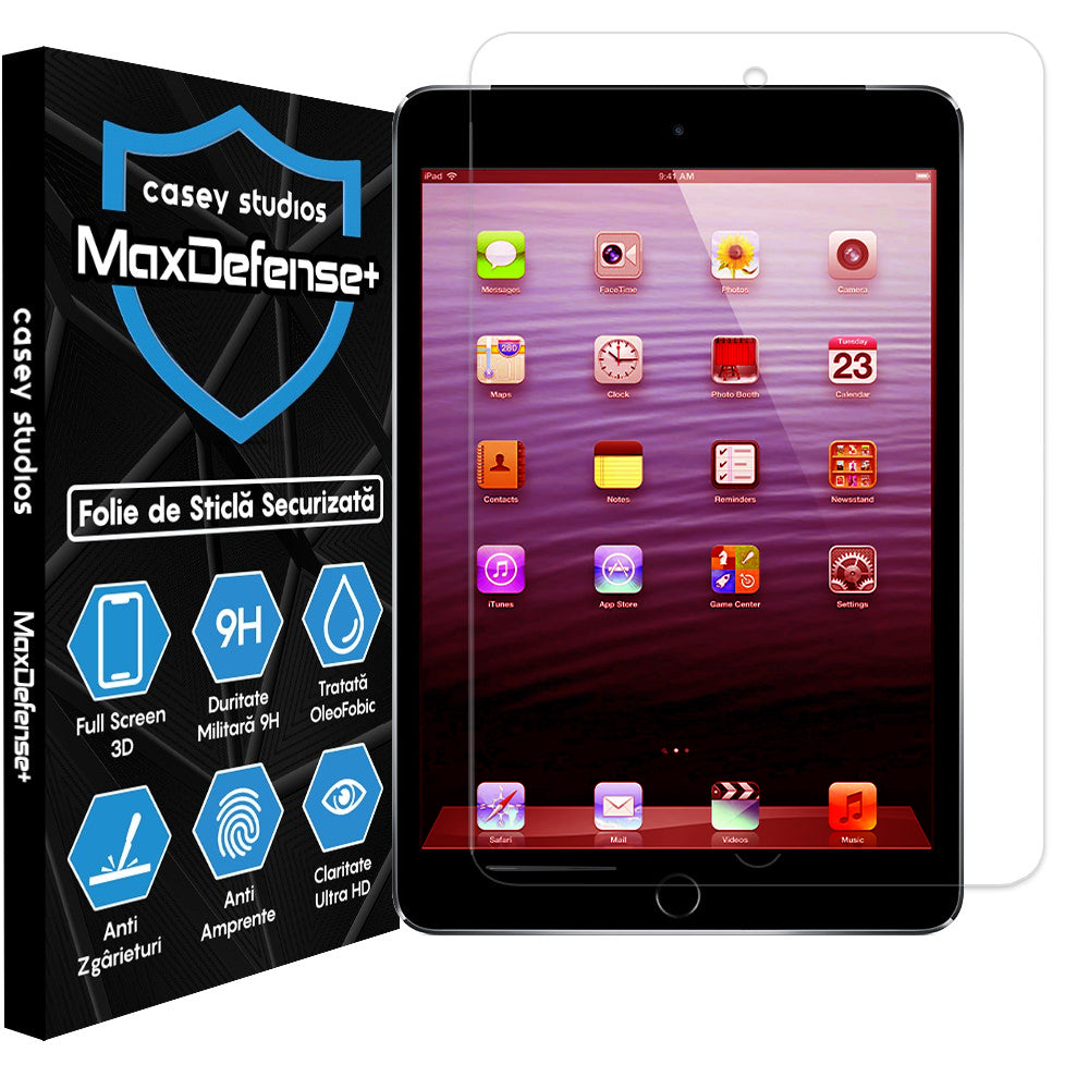 Folie Sticla MaxDefense+ - iPad Mini 2 (2013) 7.9" - Clear
